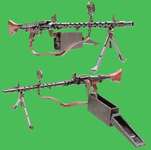 GPM 1:35 35275 MG34 Main Version With Ammo Belt (2pcs) Carousel 1