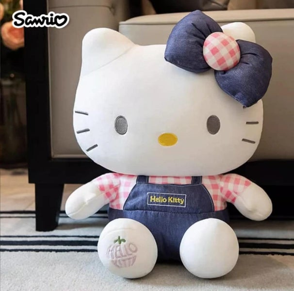 20cm Hello Kitty Overalls Outfit Plush Doll Sanrio Licenced Carousel 1