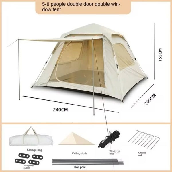Camping Tents Portable Outdoor Tent 3-5 Person Waterproof Tent - In Stock Deal Carousel 2