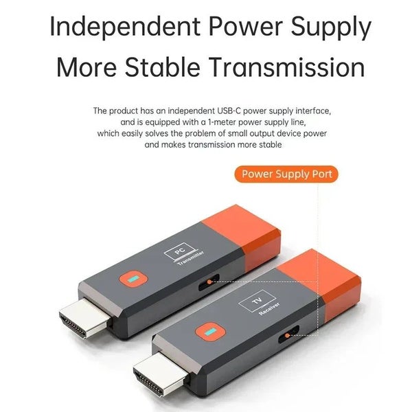Wireless HDMI Video Transmitter and Receiver Extender kit Stick Dongle Adapte... Carousel 7