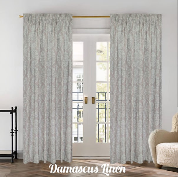 Patterned Curtains with Tripleweave Lining 2.2-3.1m (gathered) x 2.4m Carousel 2