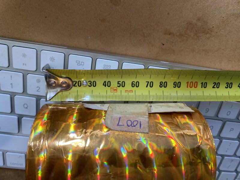 HEAT TRANSFER - HOT PRESS STAMP METALLIC FOIL ROLL $5 & $10 RESERVE SALE ON FOIL Carousel 2