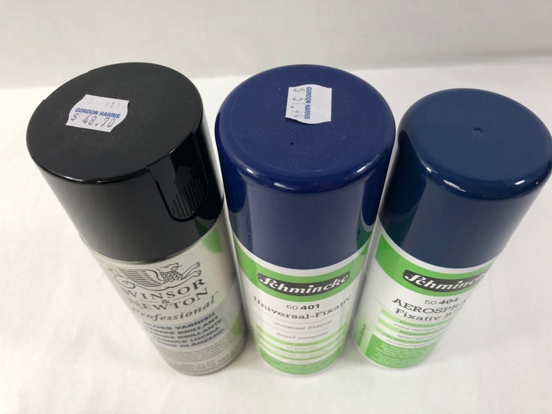 Cans of Artist Fixativ Spray x 3 (18975)63622578724611111