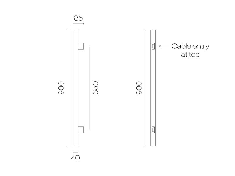 Tube Vertical Heated Towel Rail 2 Pack Brushed Steel *Stock Clearance* Was $1797 Carousel 3