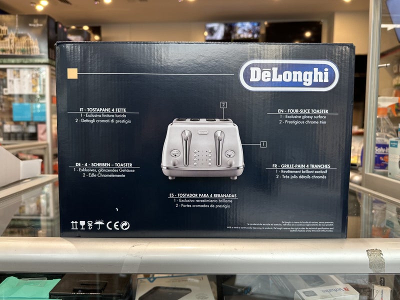 Delonghi Icona Capitals 4 Slice Toaster - Sydney White + AfterPay Carousel 2