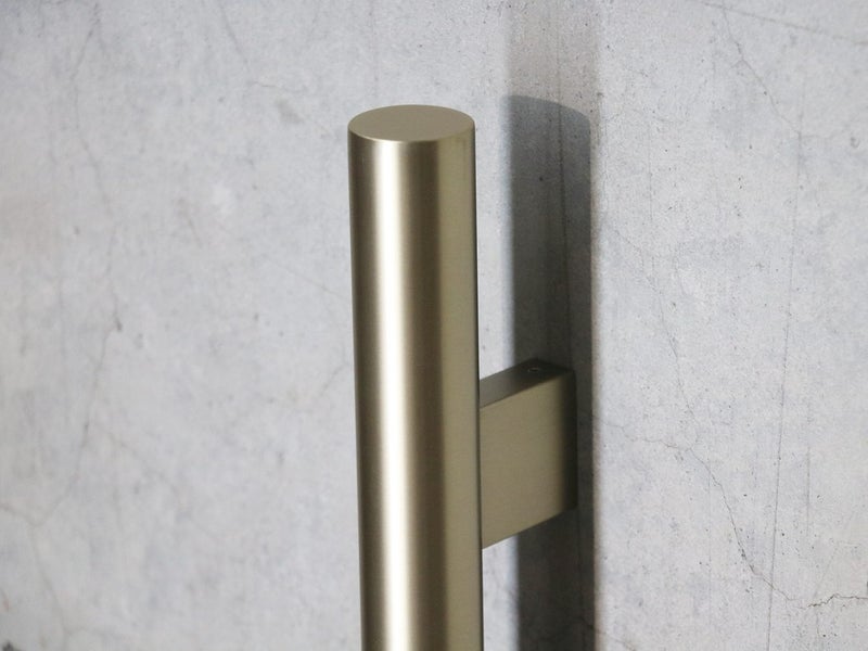Tube Vertical Heated Towel Rail 2 Pack Brushed Brass *Stock Clearance* Was $1997 Carousel 2