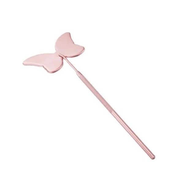 Miosh Under Eyelash Viewing Mirror For Eye Lash Extensions - Pink Butterfly Carousel 1