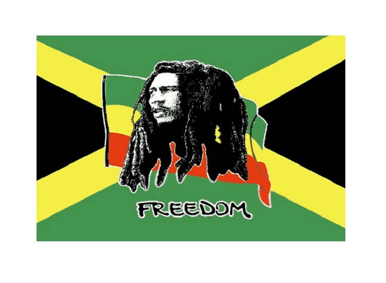 Flag - Bob Marley - 1.5 metre x 90cm - 2 metal eyelets Carousel 1