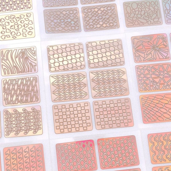 New Nail Art Stickers Hollow Nail Transfer Decals Carousel 2