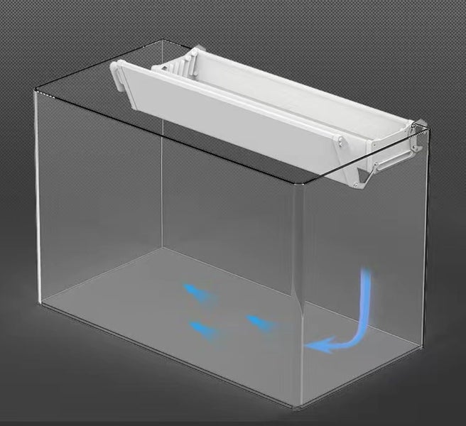 2025 Ultra-Quiet Aquarium Top-Mounted Flip-top Drip Filter Box 55-66cm Fish Tank Carousel 1