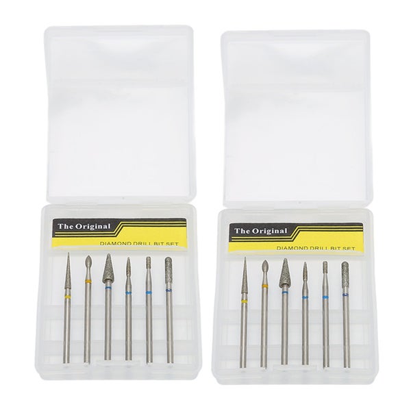 nail polishing bit polish removal drill bit nail grinding bit 12pcs Nail Drill Carousel 5