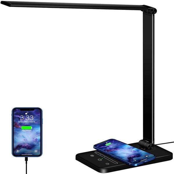 Touch LED Desk Lamp Bedside Study Reading Table Light Dimmable USB Rechargeable Carousel 1