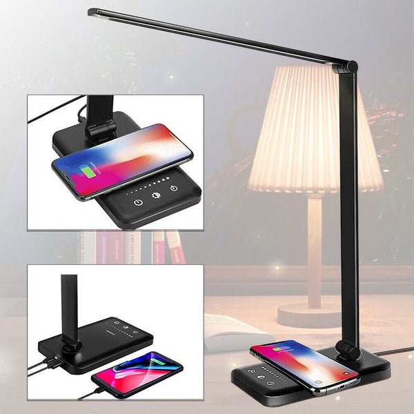Touch LED Desk Lamp Bedside Study Reading Table Light Dimmable USB Rechargeable Carousel 10