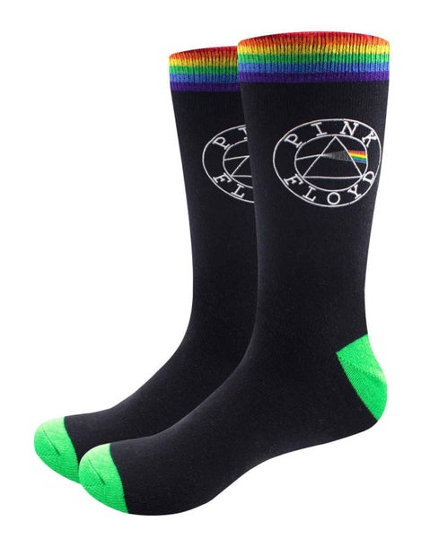 Pink Floyd Socks Dark Side of the Moon Circle Band Logo new Official Unisex Carousel 1
