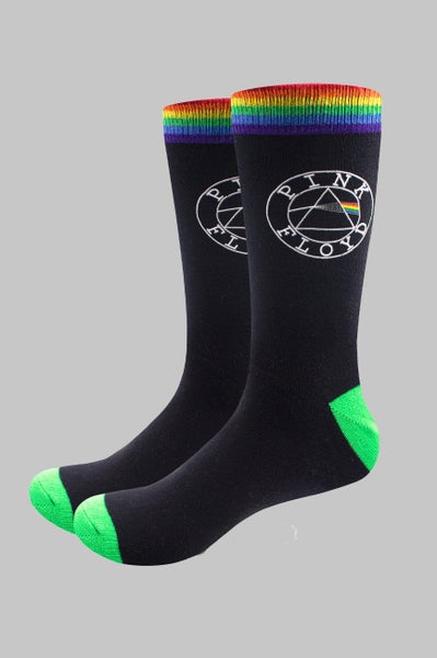 Pink Floyd Socks Dark Side of the Moon Circle Band Logo new Official Unisex Carousel 2