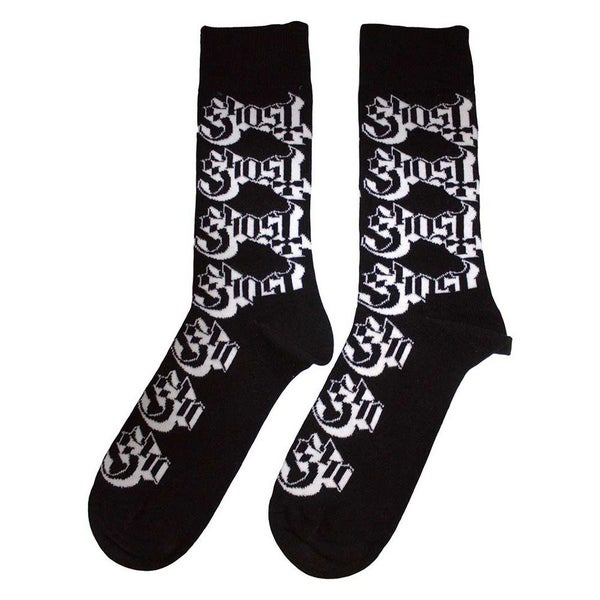 Ghost Band Logo Pattern Ankle Socks Ankle Carousel 2