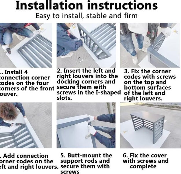 Outdoor air conditioner Cover Heat Pump Screen Carousel 1