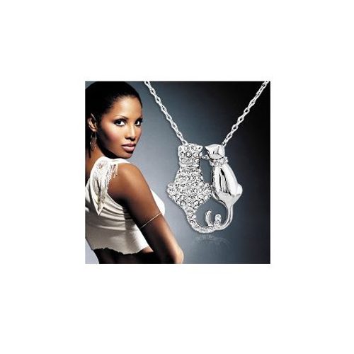 FLASH SALE! Gorgeous Cat Lovers Crystal Pendant and Chain $1NR Carousel 1