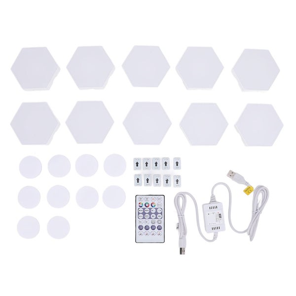 wifi hex light panel music sync rgb hex led lights 10 Set Hex Light Panels Wall Carousel 8
