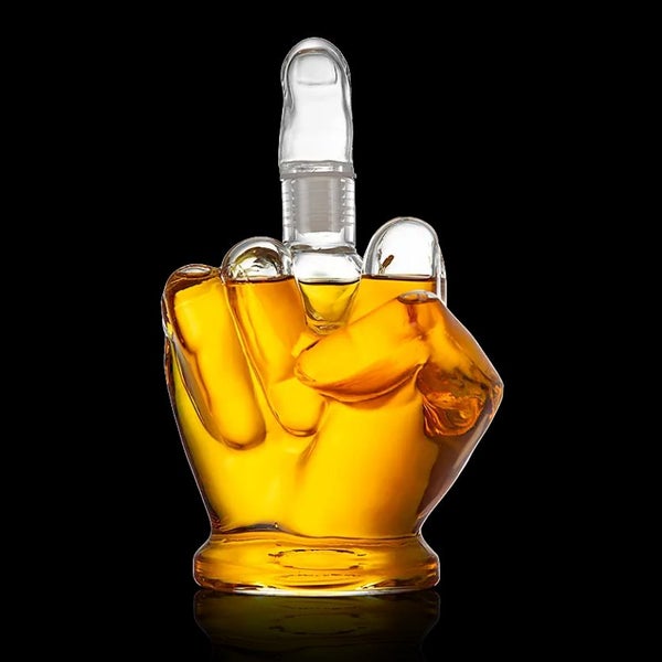 Middle Finger 1000ml Whiskey Decanter - Perfect Christmas Gift Carousel 2