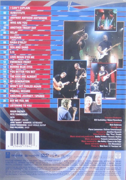 the Who - Live in Boston DVD Carousel 2