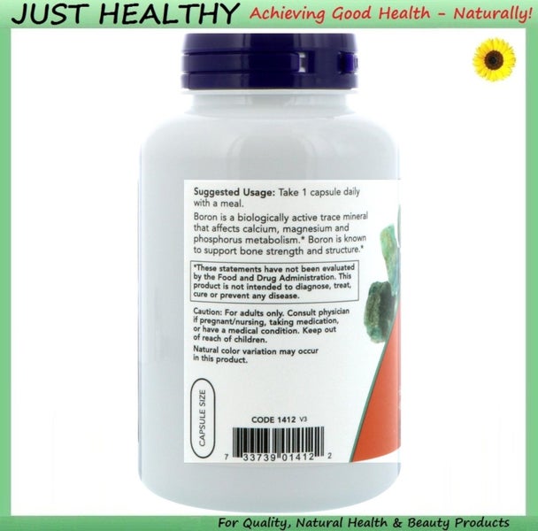 BORON - 3 MG - 250 VEGETARIAN CAPSULES Carousel 3