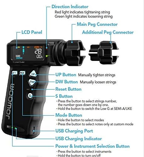 T2 Smart Tuner for Guitar and Ukulele Carousel 3