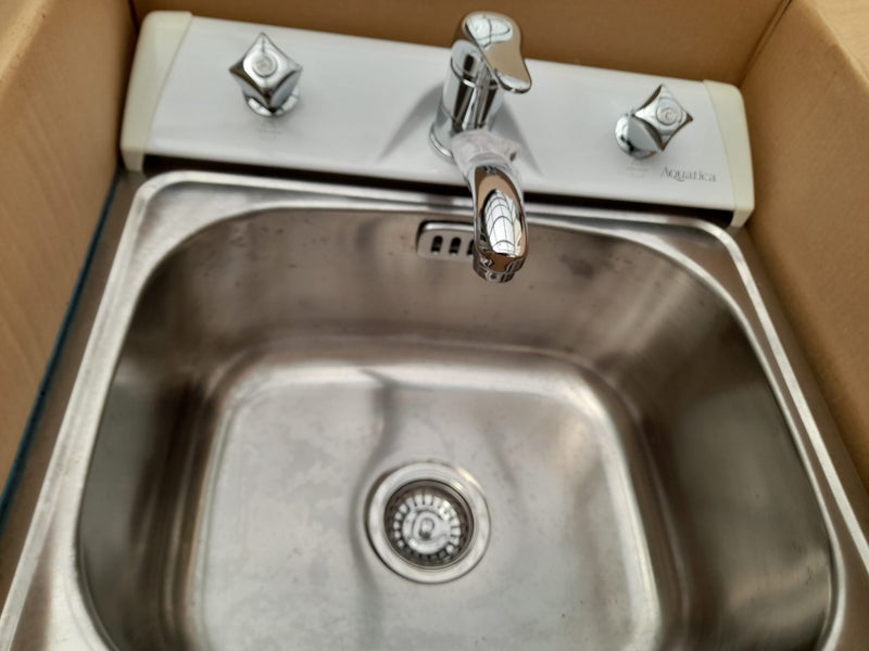 Brand new Aquatica laundry tub with flick mixer. $799 RRP Carousel 2