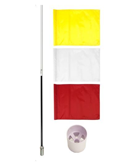 Traditional 7ft Golf Pole, Flag & Putting Cup Set - perfect for the backyard!629832582452511121