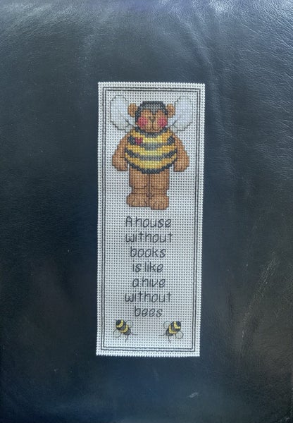 "Teddy-bee” or “Teddy-bug” - Cross Stitch Bookmark Carousel 2