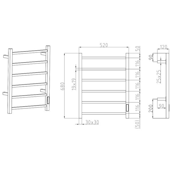 HEATED TOWEL RAIL NEW Carousel 4