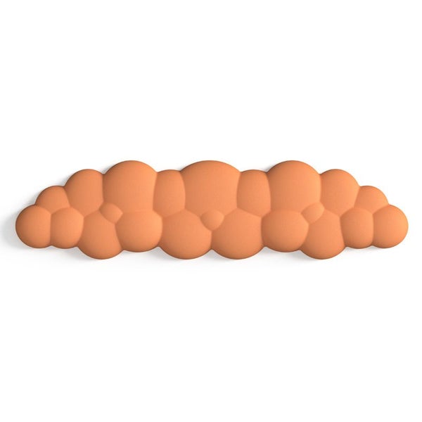 Memory Foam Keyboard Wrist Rest & Silicone Mouse Pad Support - Orange Carousel 1
