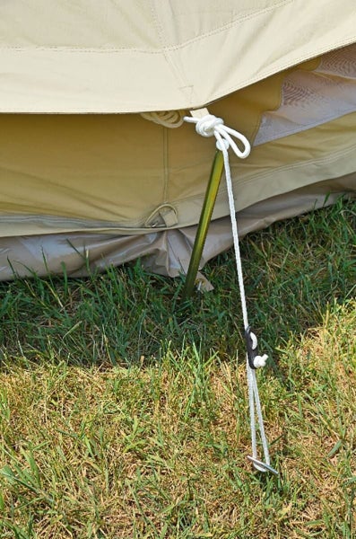 CanvasCamp bell tent Short Guy rope Poles Carousel 3