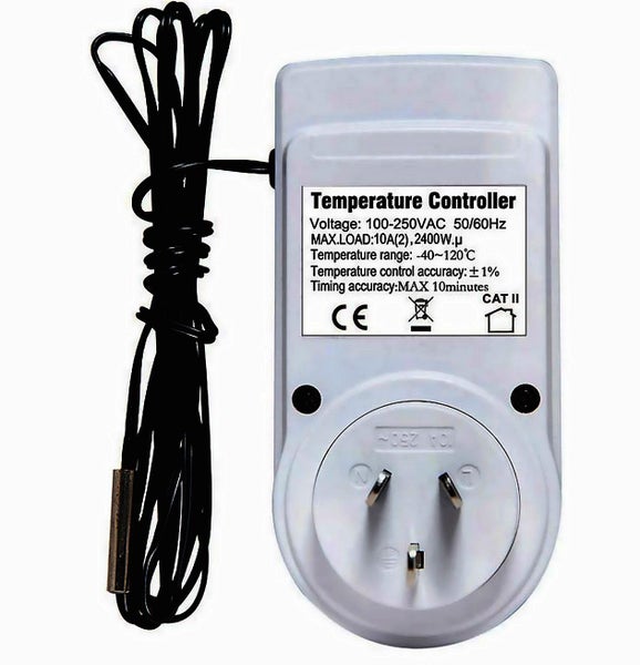 Combination Cyclic Delay Timer & Thermostat 2400W. Heating cooling. 230 24 or12v Carousel 2