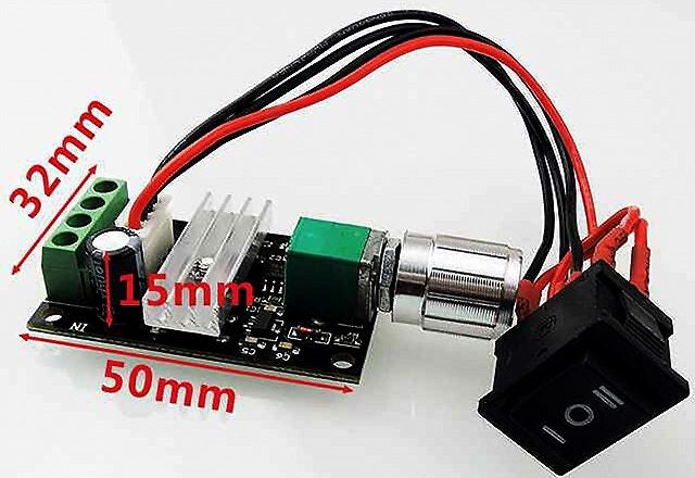 Low cost Reversible Speed Controller 6 to 28V FC 3A Carousel 3