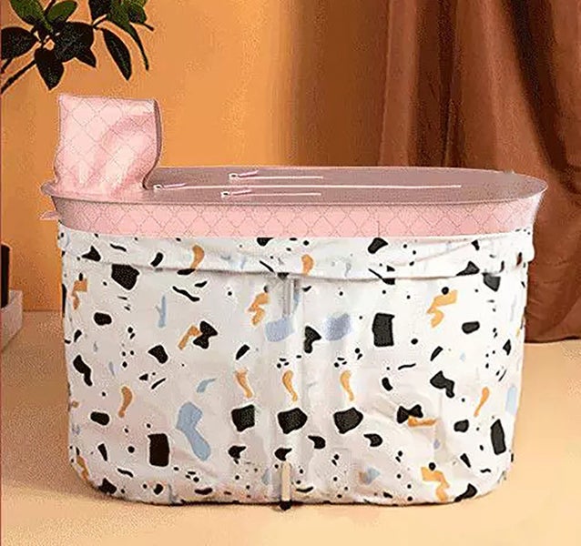 Portable Foldable Bathtub with heat preservation cover Carousel 1