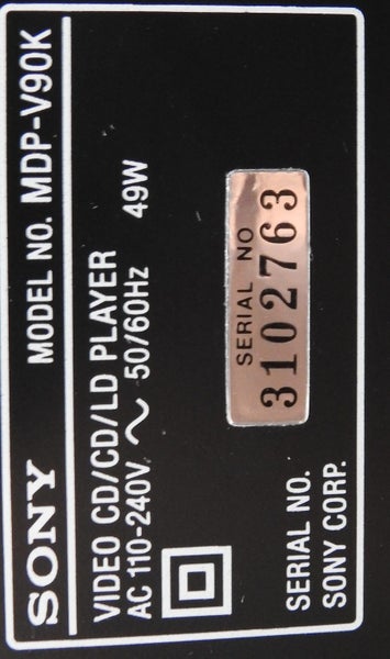 Sony High End CD / LD player, Micro Phone input & Mixer, Made in Japan Carousel 12