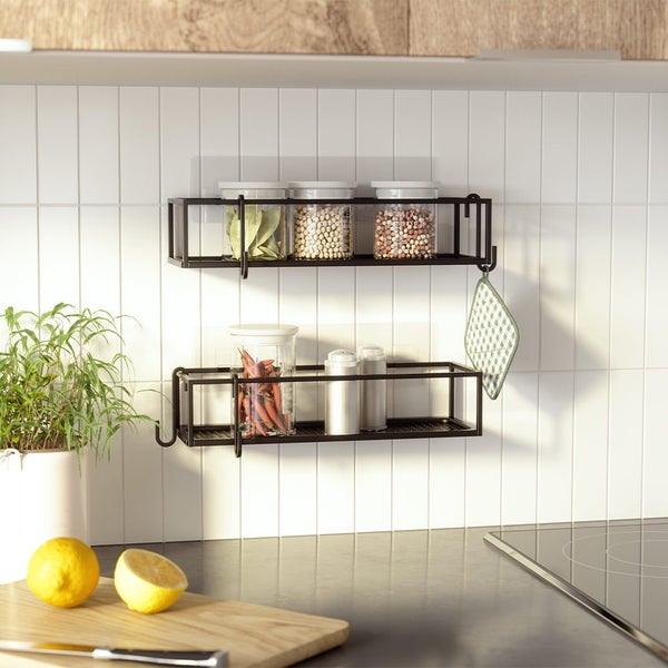 Umbra Cubiko Shower Bins (Set of 2) Black Carousel 7