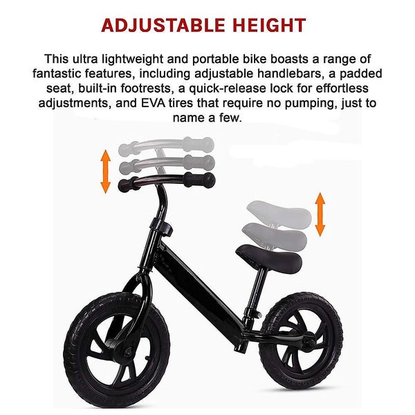 Randy & Travis Machinery Kids Balance Bike Ride On Toys Push Bicycle Wheels Kids Carousel 8
