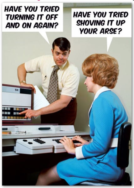 Card - Have You Tried Turning It Off And On Again Carousel 1