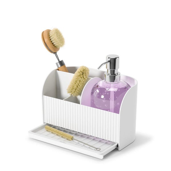 Umbra Sling Sink Caddy and Soap Pump White Carousel 1