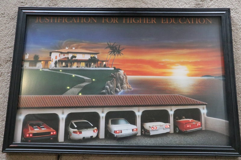 Framed Electric Art Car Print with Flashing LED Lights in Car's Indicator lights Carousel 2