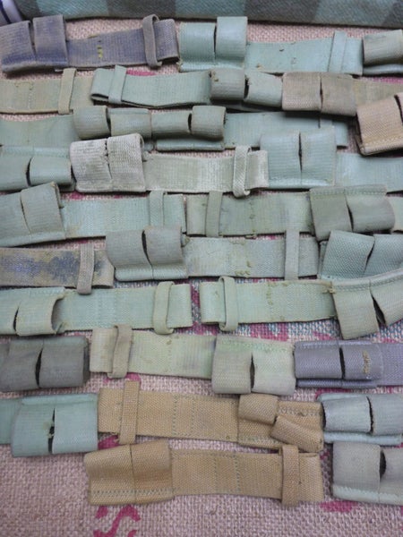 Old NZ WW2 1937 Pattern Military Webbing Rifle Bayonet Frog x50 Frogs Bulk Lot64288124511490112