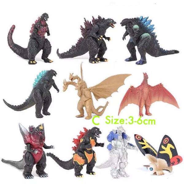 kids toys dinosaur mini Godzilla and kingkong figures cake decoration Carousel 2