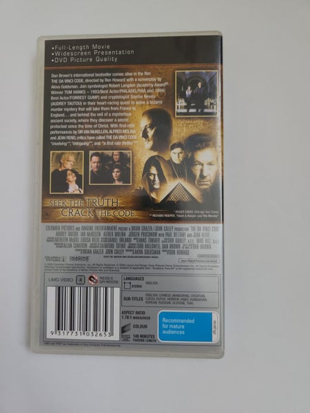 The Da Vinci Code PSP Movie Carousel 3