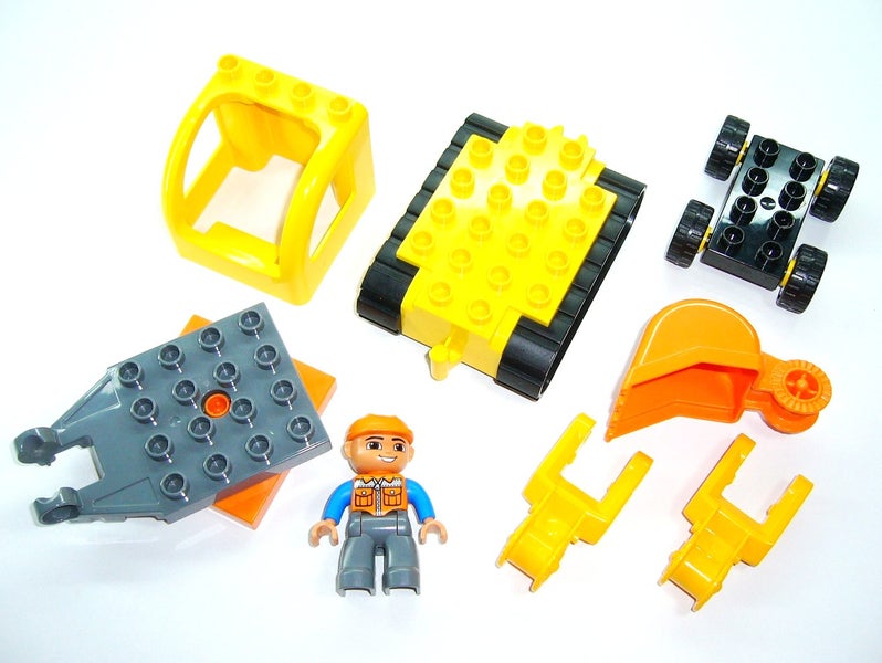 ®™DUPLO - Tracked Excavator with Driver from Set: 10812 ~Retired July 2020~ Carousel 11