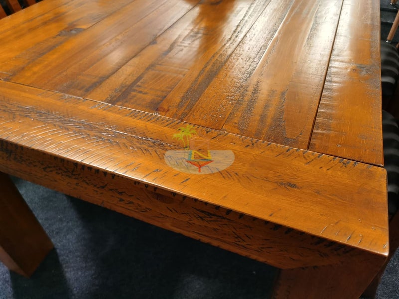Woodgate# NZ Pine Rustic Dining Table | 2.1M Carousel 2