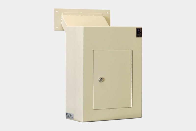 Protex Wall Drop Box w/ Adjustable Chute WDC-160 - Cream Carousel 2