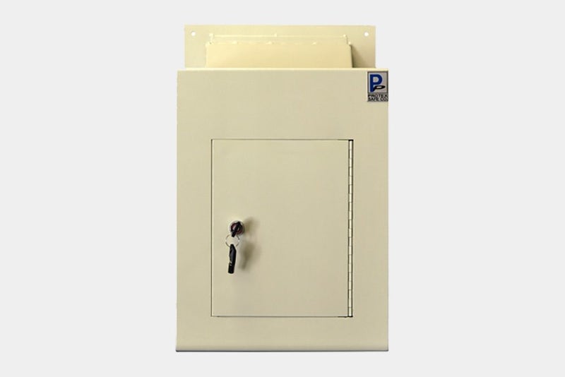 Protex Wall Drop Box w/ Adjustable Chute WDC-160 - Cream Carousel 3
