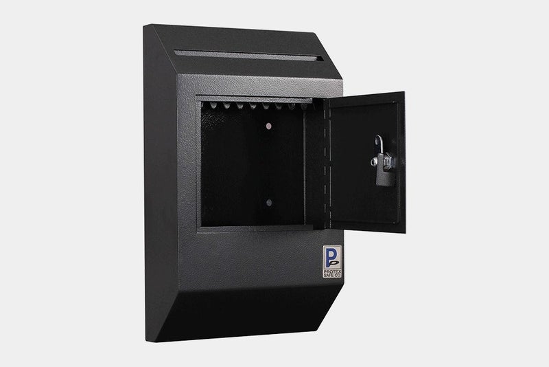 Protex Letter Size Wall Drop Box - WDB-110 - Black Carousel 3
